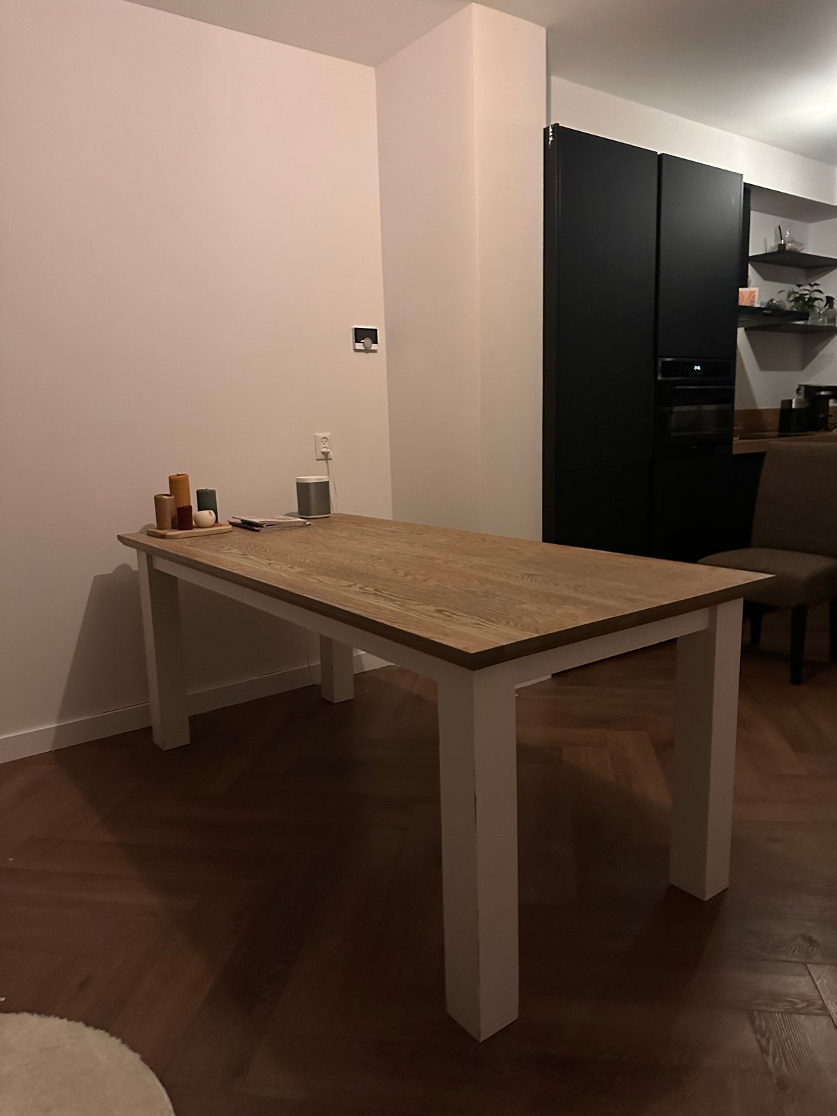 Eettafel met 6 stoelen - Landelijk en comfortabel, Vijf personen of meer, 150 tot 200 cm, Rechthoekig, Overige houtsoorten
