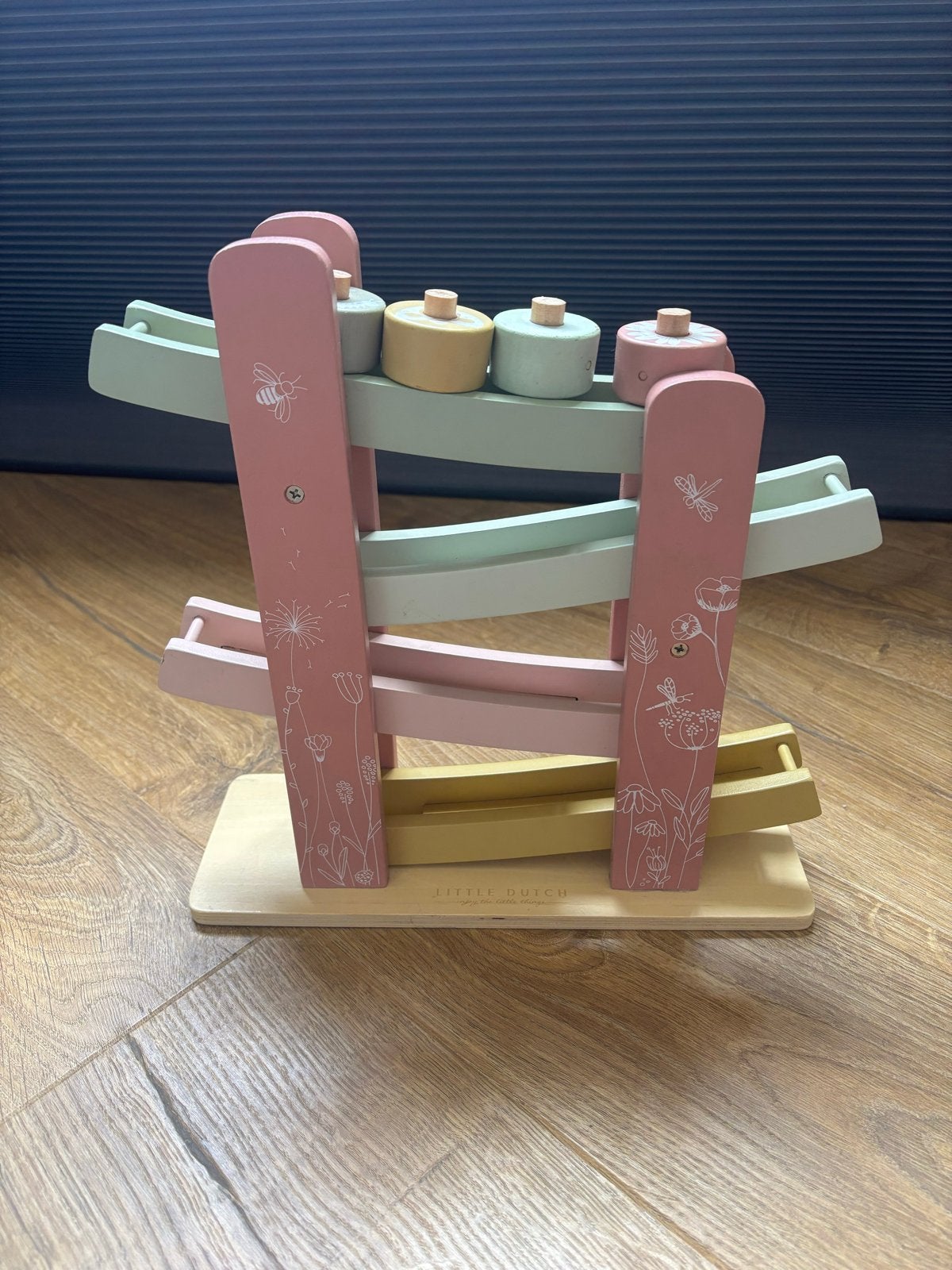 Little Dutch houten roller baan - Roze/Mint, Kinderen en Baby's, Speelgoed | Houten speelgoed, Ophalen, Gebruikt, Overige typen