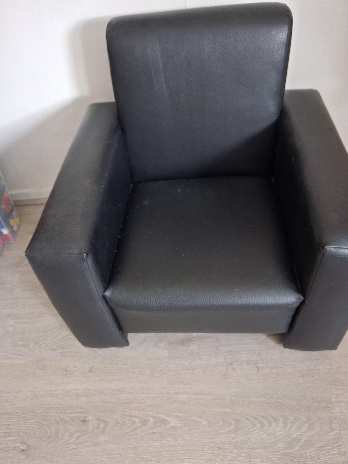 Leren kinderfauteuil - Zwart, Kinderen en Baby's, Ophalen