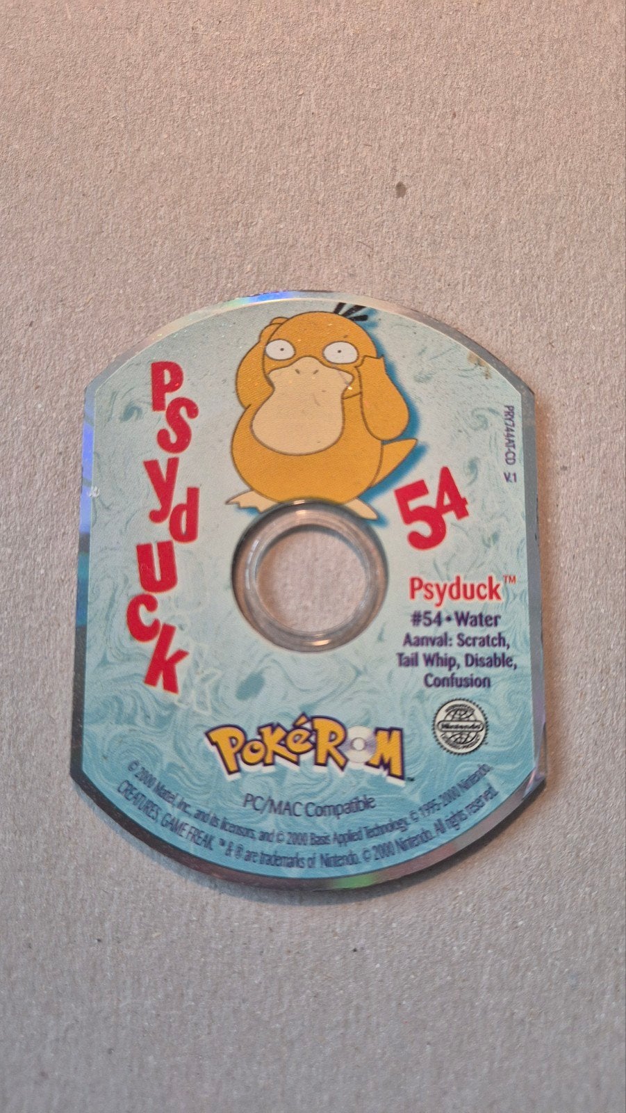 Pokémon PokéROM Psyduck PC/MAC CD-ROM, Ophalen of Verzenden
