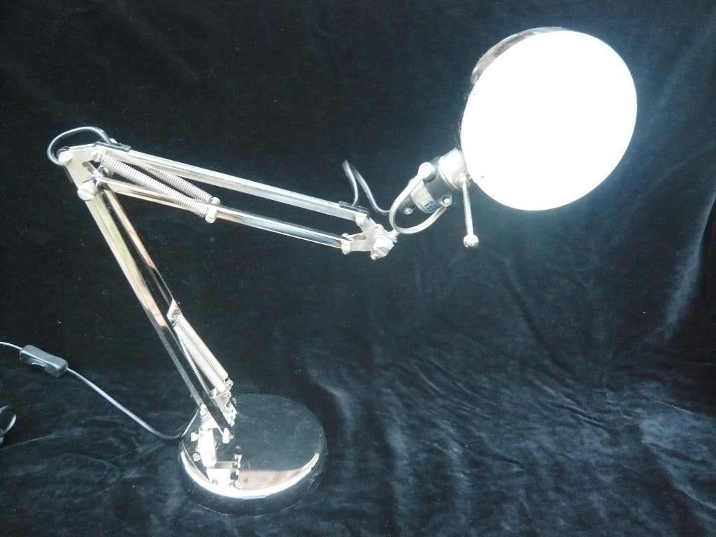 RVS - bureaulamp, Ophalen of Verzenden, Zo goed als nieuw, Metaal