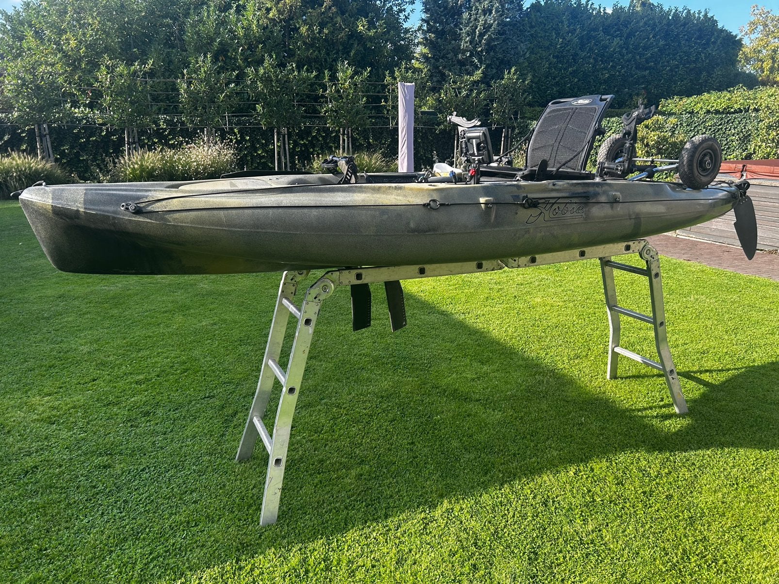Hobie Mirage Outback – Visklaar MirageDrive 180 & fishfinder, Ophalen, Zo goed als nieuw, 1-persoons