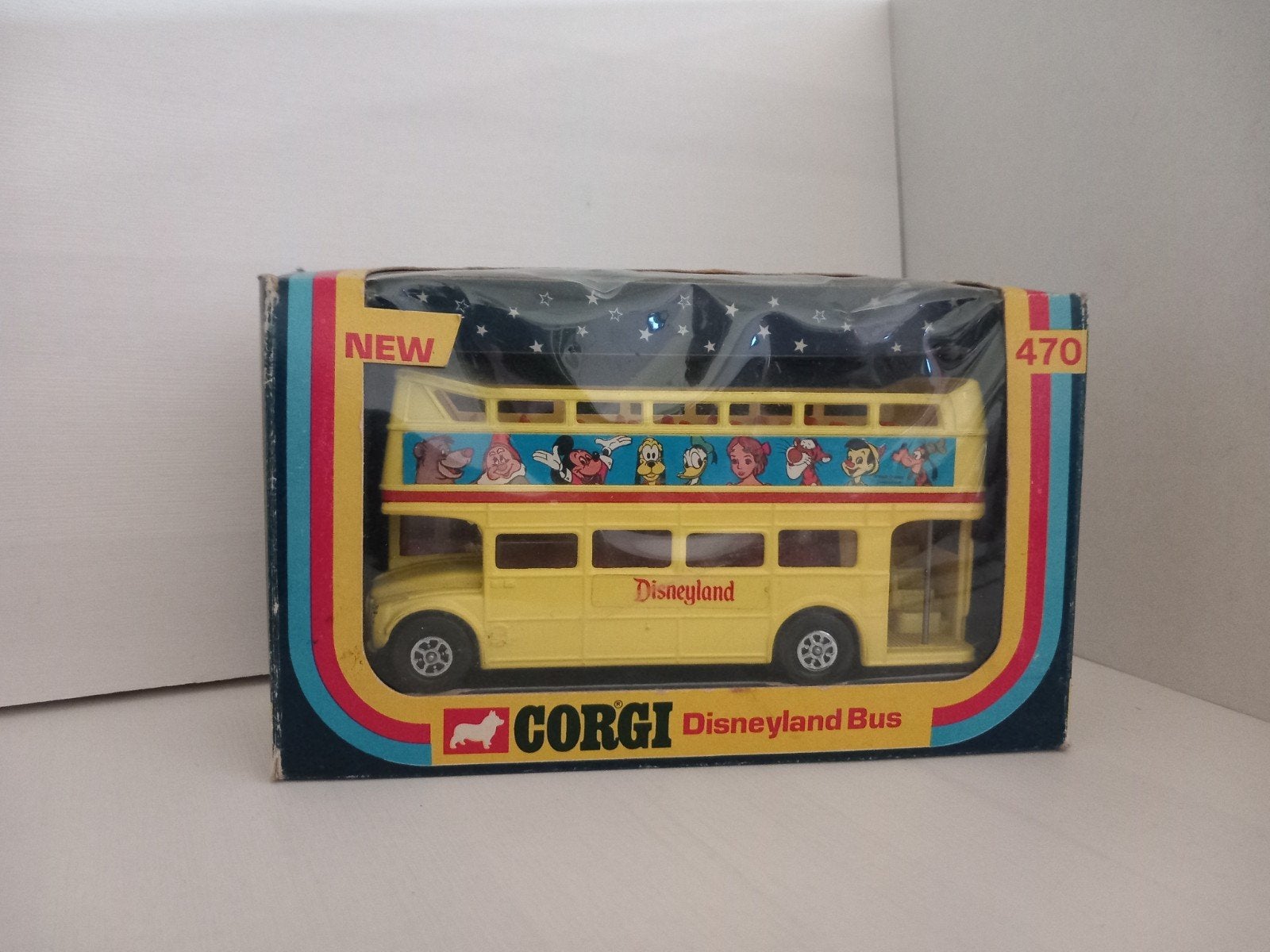 Corgi Toys #470 Disney land bus London Dubbeldekker, Ophalen of Verzenden, Zo goed als nieuw, Bus of Vrachtwagen, Corgi