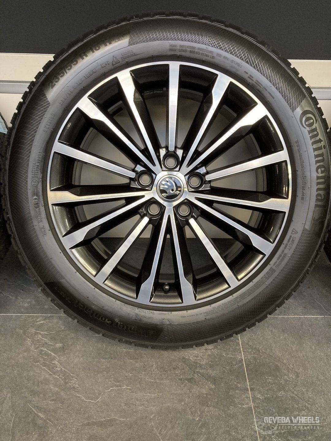 18” originele Skoda Kodiaq velgen + winterbanden 5x112   565, 18 inch, Gebruikt, -, -