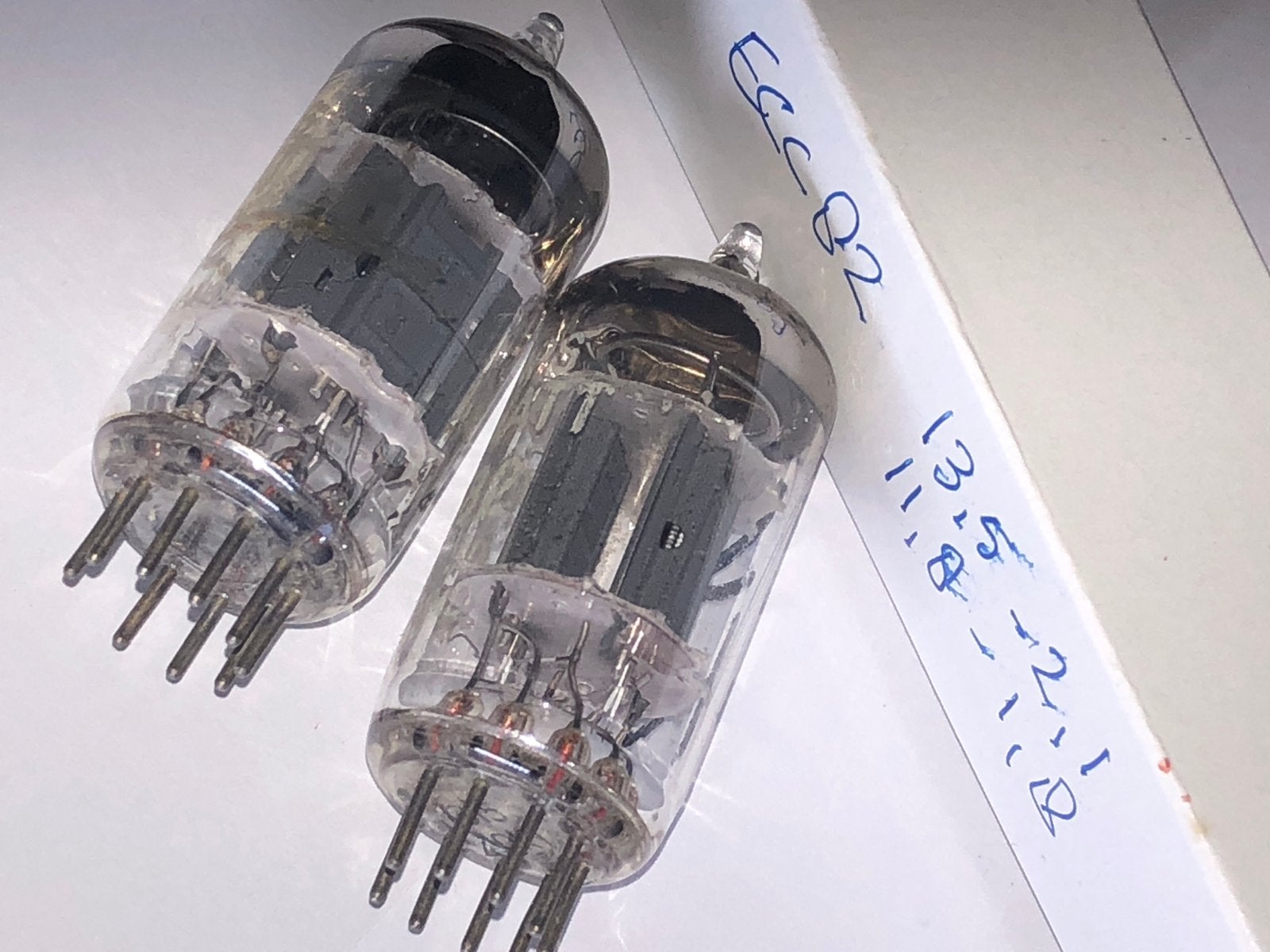 PHILIPS miniwatt ECC82 buizenpaar, getest, sterk, Ophalen of Verzenden, Zo goed als nieuw