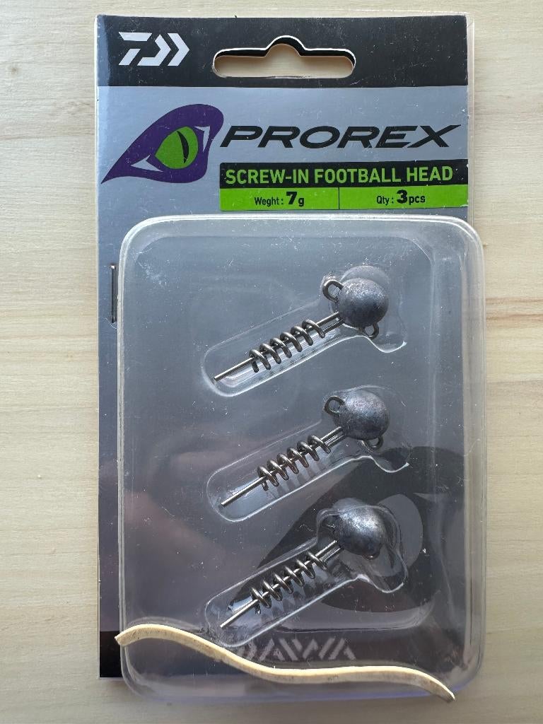 Nieuwe Daiwa Prorex Screw-In Football Head 7 g       (46), Ophalen of Verzenden, Nieuw, Overige typen
