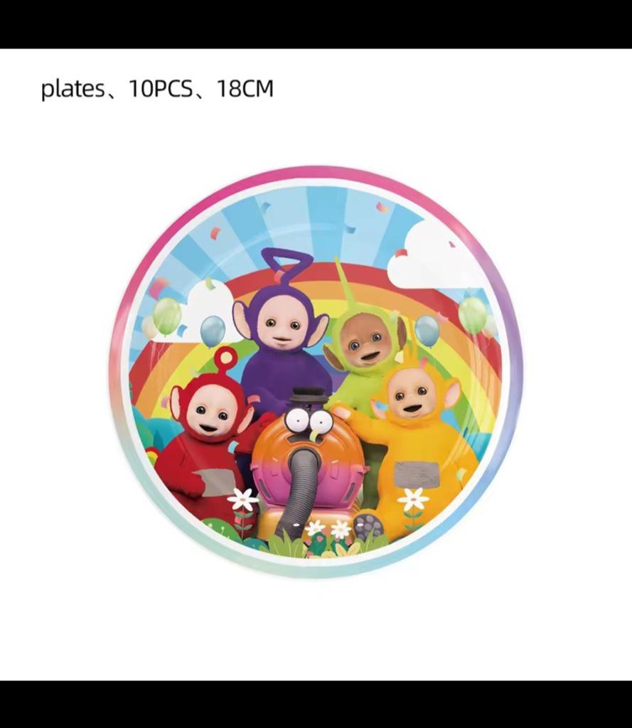 Nieuwe Teletubbies Feestborden en Bekers - 10 stuks, Ophalen, Nieuw, Feestartikel, Verjaardag