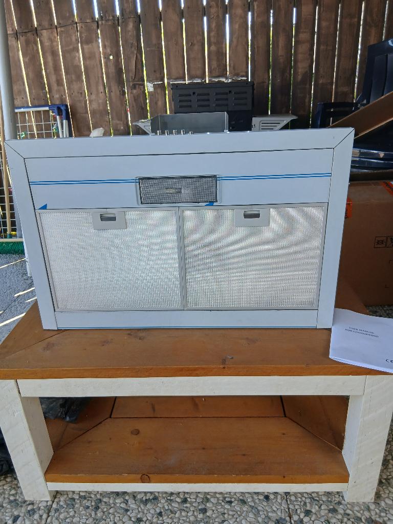Nieuwe afzuigkap chroom, Witgoed en Apparatuur, Ophalen, Nieuw, 200 tot 400 m³ per uur, Wandschouwkap