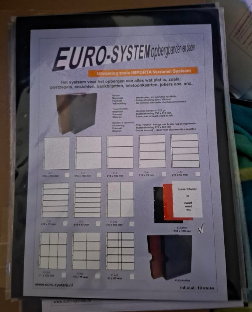 Zwarte schutbladen Euro systems / Hartberger, Ophalen of Verzenden, Overige typen
