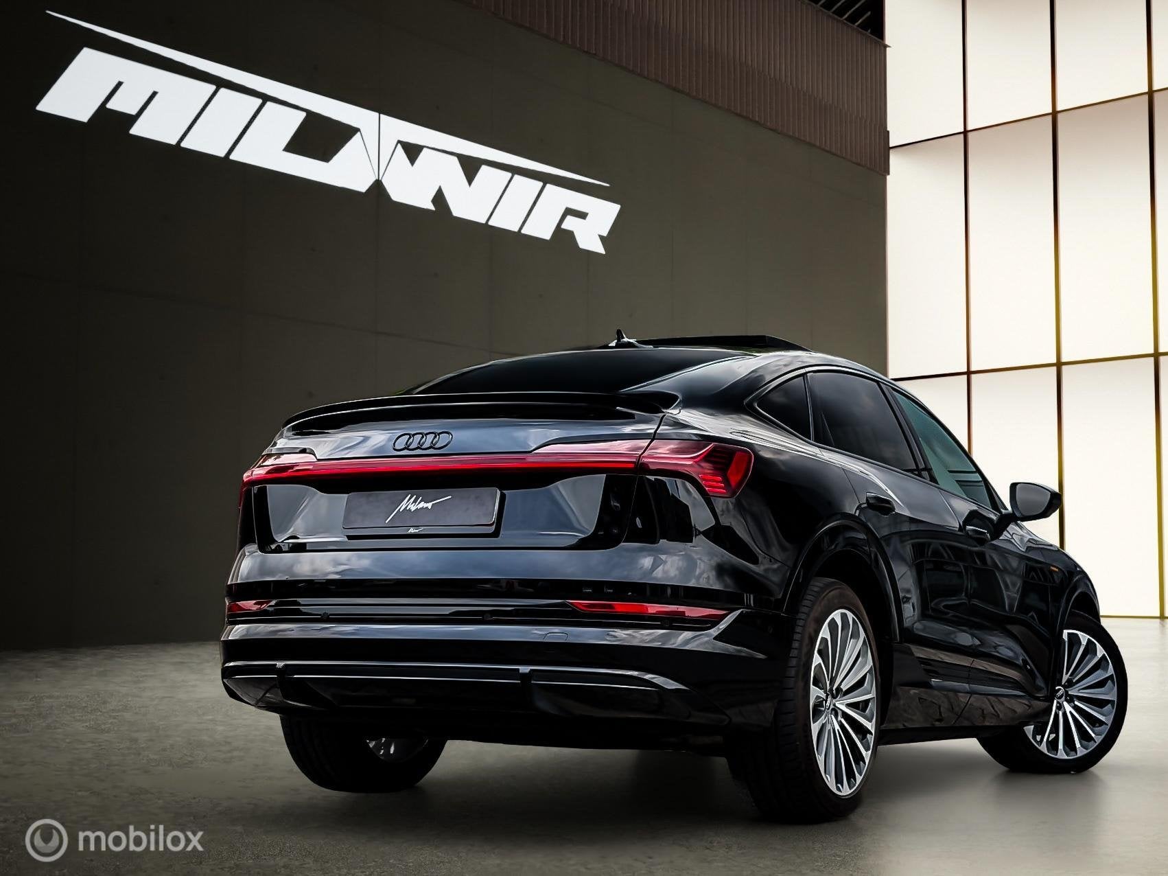 Audi E-tron sportback 55 Quattro |Pano|B&O|HUD|360, Gebruikt, Zwart, Zwart, Leder