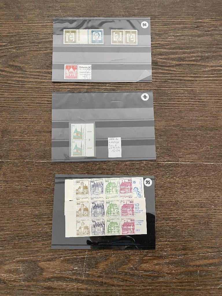 postzegels Duitsland BRD tete a beche en meer (94+96+95), Verzenden, BRD, Postfris