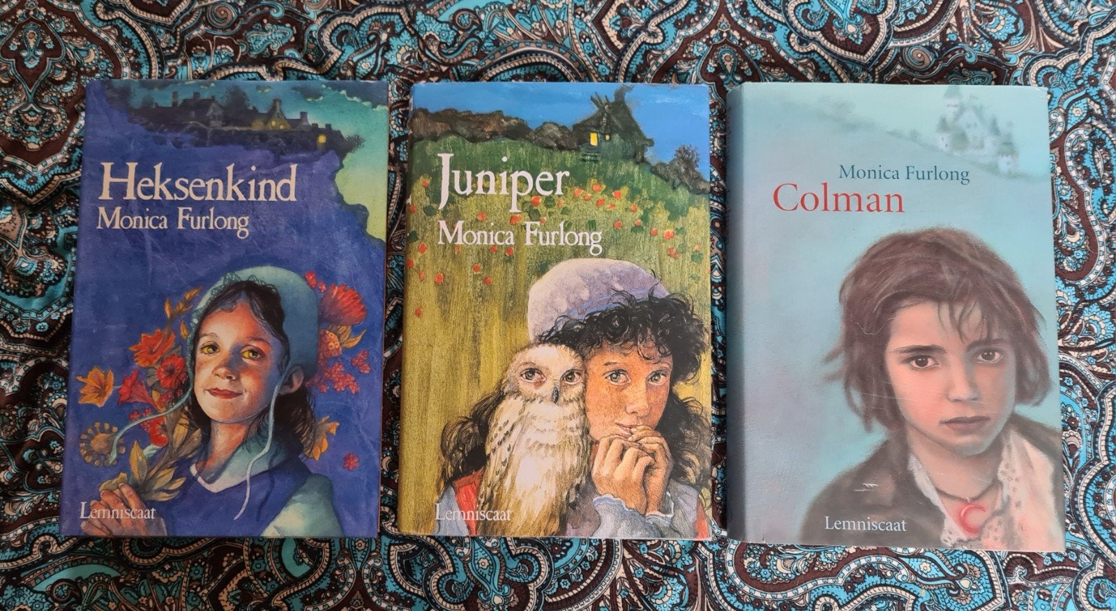 Monica Furlong boeken: Heksenkind, Juniper, Colman (3 stuks), Ophalen, Zo goed als nieuw, Monica Furlong, Fictie