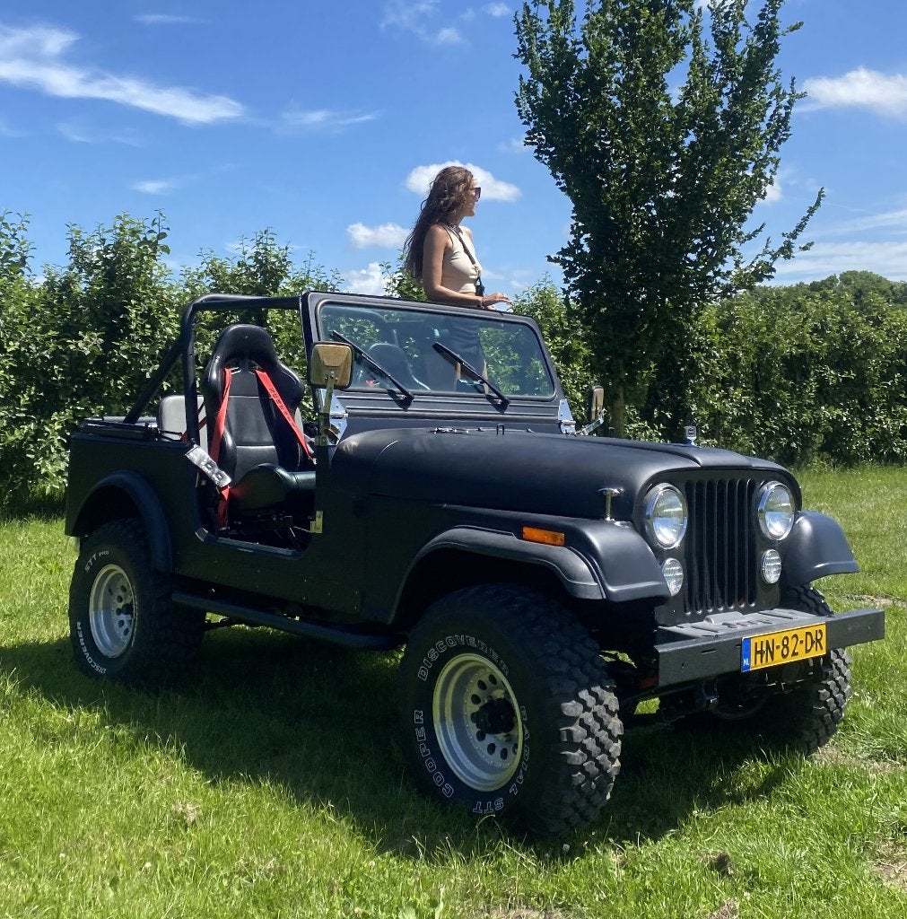 Jeep CJ 4.2 Laredo-Wrangler 4WD 1980 Zwart, Auto's, Jeep, 1440 kg, Zwart, Handgeschakeld, Vierwielaandrijving