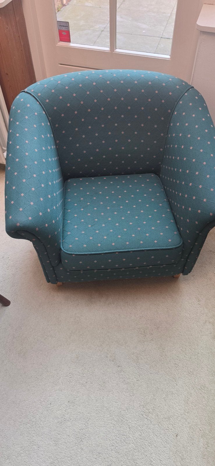 Mooie oude fauteuil, Huis en Inrichting, Fauteuils, Gebruikt, Stof, 75 tot 100 cm, 75 tot 100 cm, Ophalen