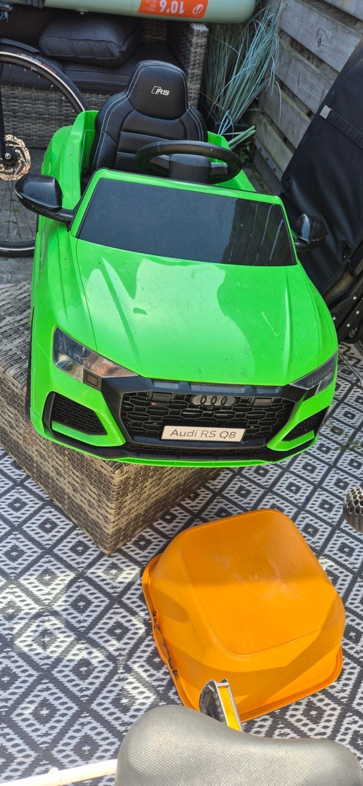 Audi RS Q8 elektrische kinderauto - Groen, Ophalen, Gebruikt