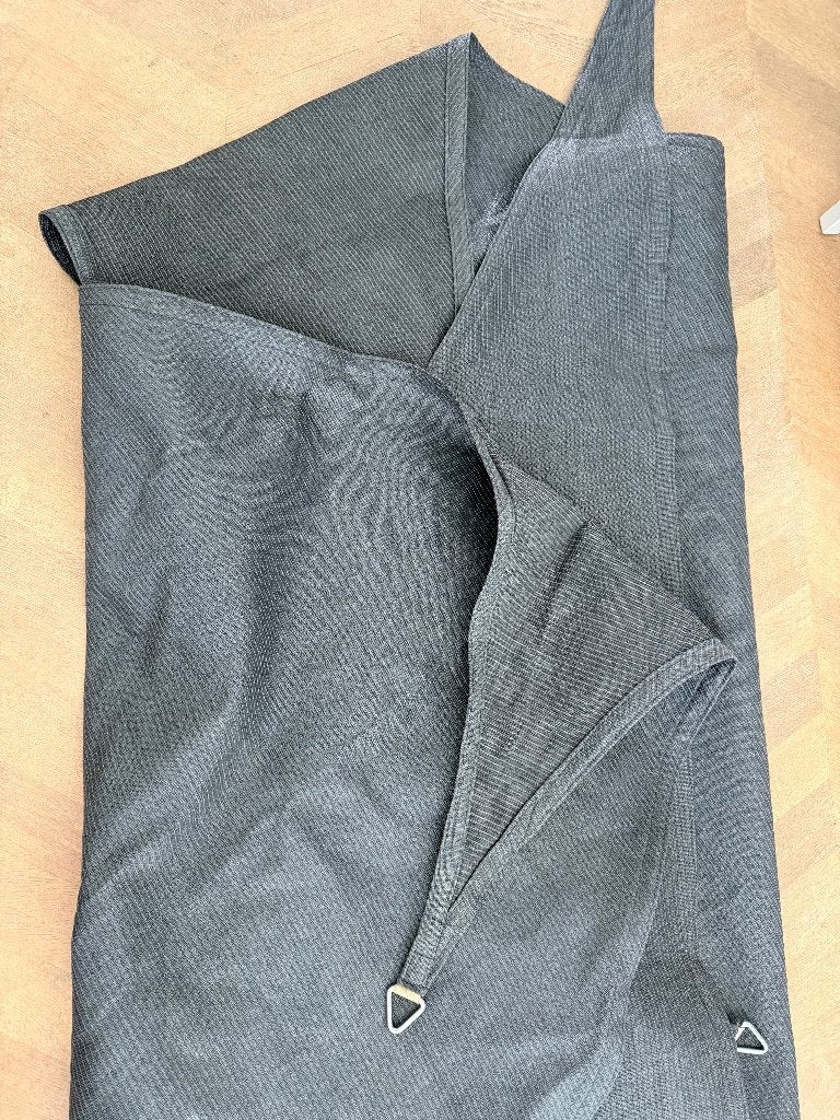 Schaduwdoek driehoek 90 5x5x7,1 Deep Grey, Ophalen, Zo goed als nieuw