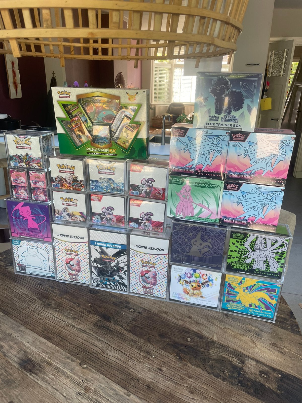 pokemon sealed collectie mag weg 85%, Ophalen of Verzenden, Zo goed als nieuw, Meerdere kaarten, Foil