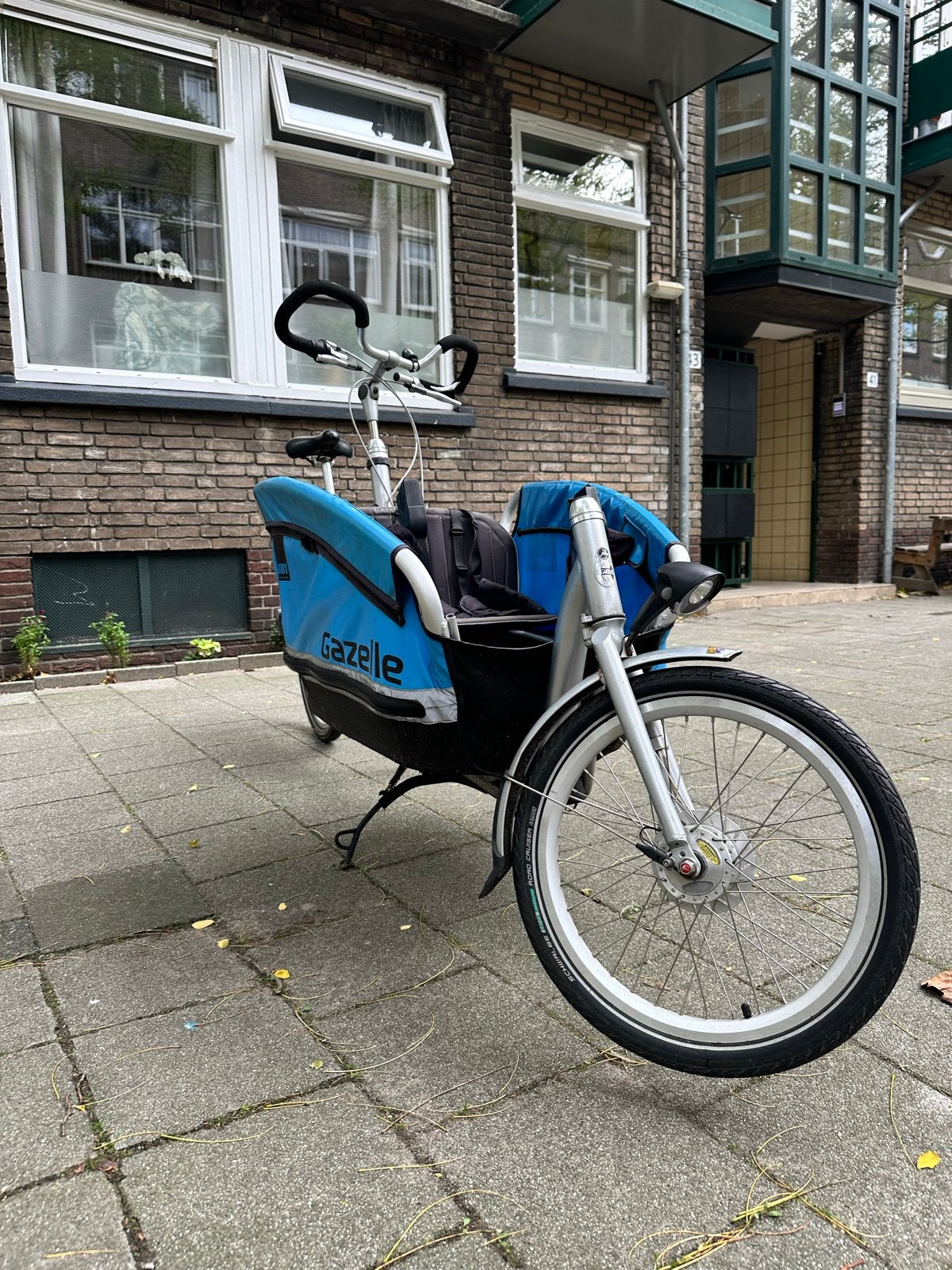 Gazelle Cabby bakfiets, Gebruikt, Opvouwbaar, Ophalen of Verzenden, 2 kinderen