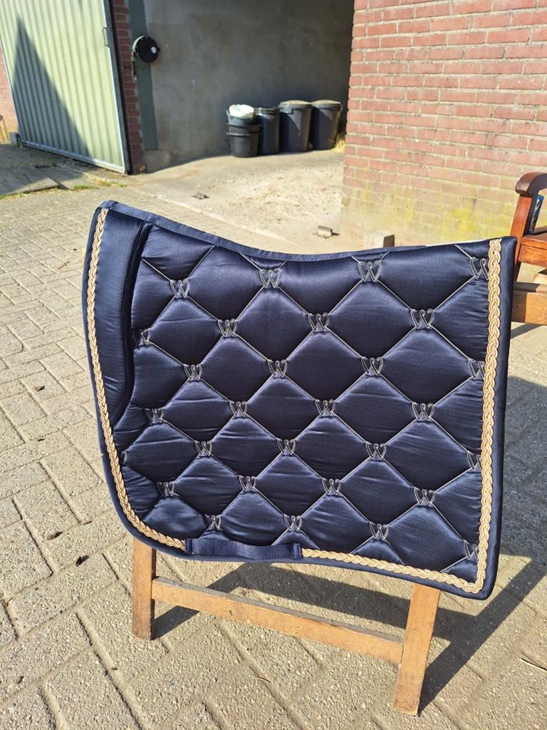 Dekje Waldhausen blauw met goud. Full dressuur., Ophalen of Verzenden, Zo goed als nieuw