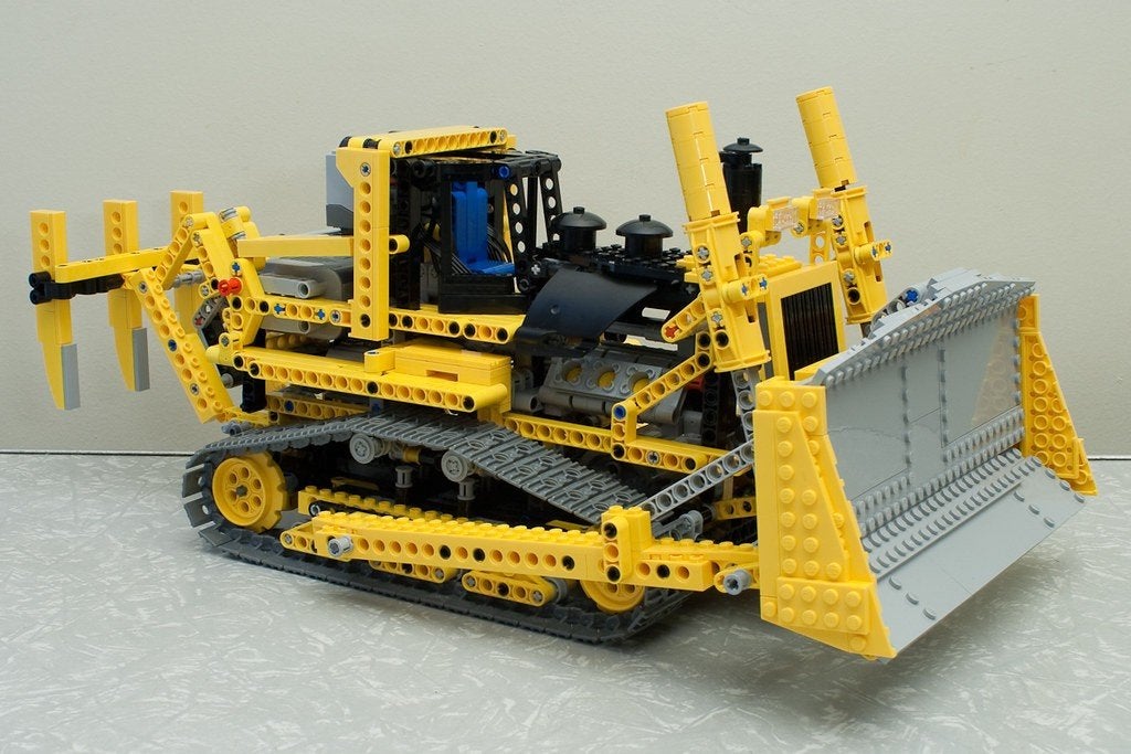 Lego Technic Bulldozer 8275 met afstandsbediening, Lego, Inclusief instructies, Ophalen of Verzenden, Zo goed als nieuw