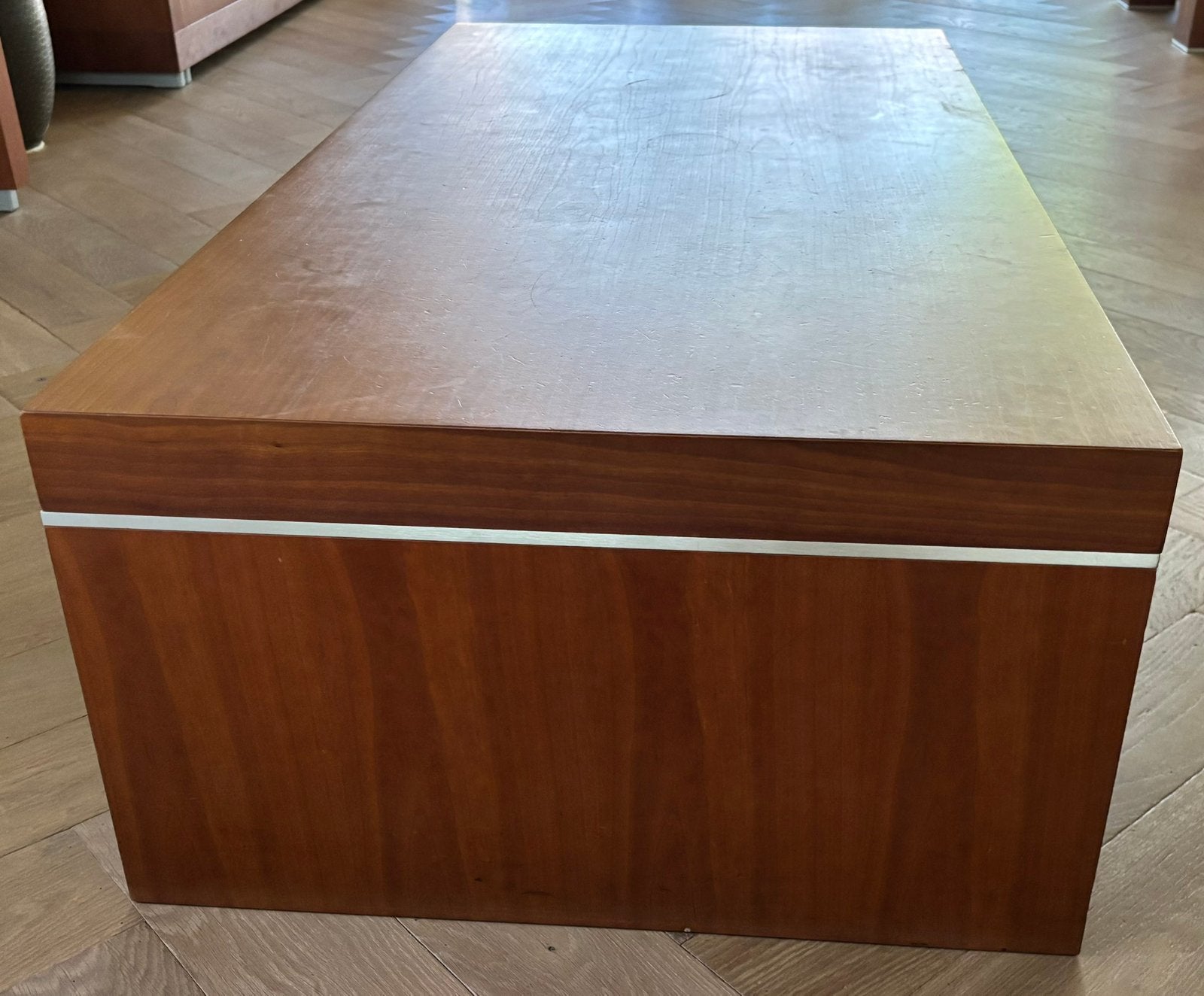 Salontafel kersenhout, Ophalen, Gebruikt, 100 tot 150 cm, 50 tot 100 cm