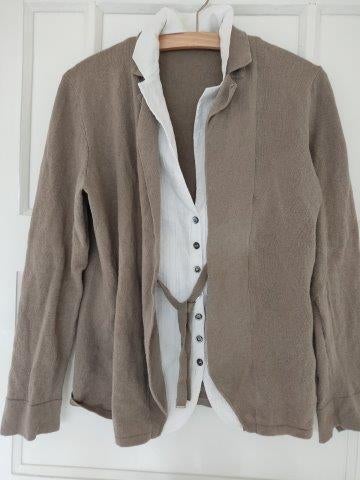 Bruin vest met uitneembaar front 42, Ophalen of Verzenden, Zo goed als nieuw, Maat 42/44 (L), Bruin
