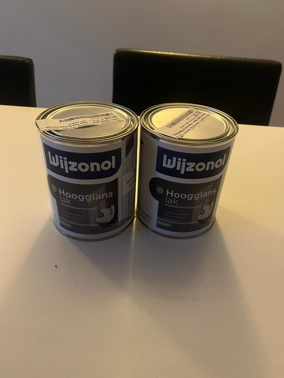 2x Wijzonol hoogglans lak gentle stone (nieuw) ongeopend, Ophalen of Verzenden, Nieuw, Overige kleuren, Lak