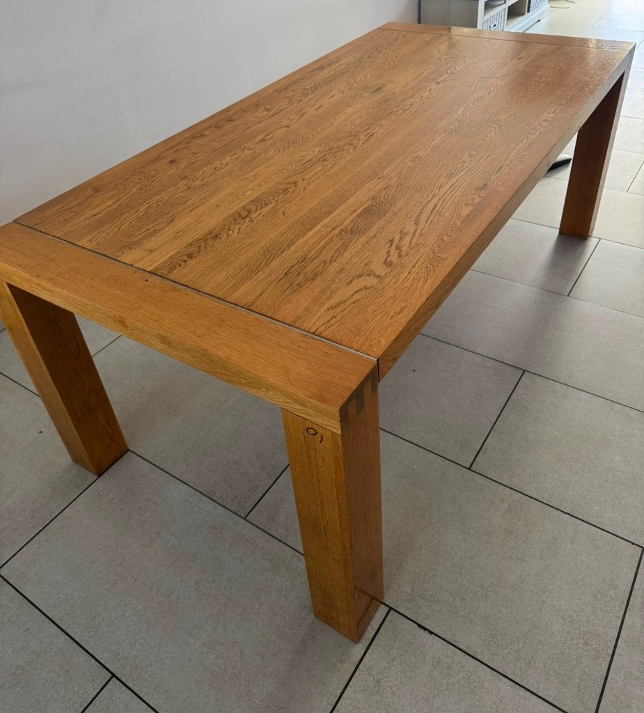 Eettafel, Ophalen, Gebruikt, Eikenhout, 50 tot 100 cm