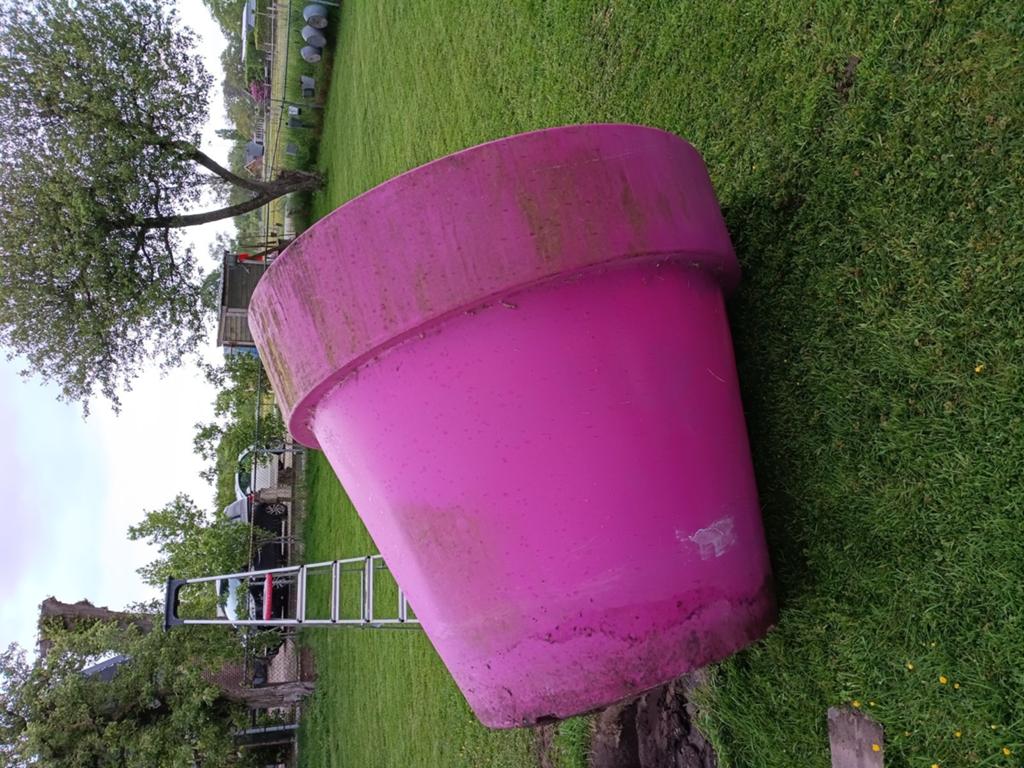 XXL Fuchsia Roze Bloempot/Plantenbak - 140x150 cm, Ophalen