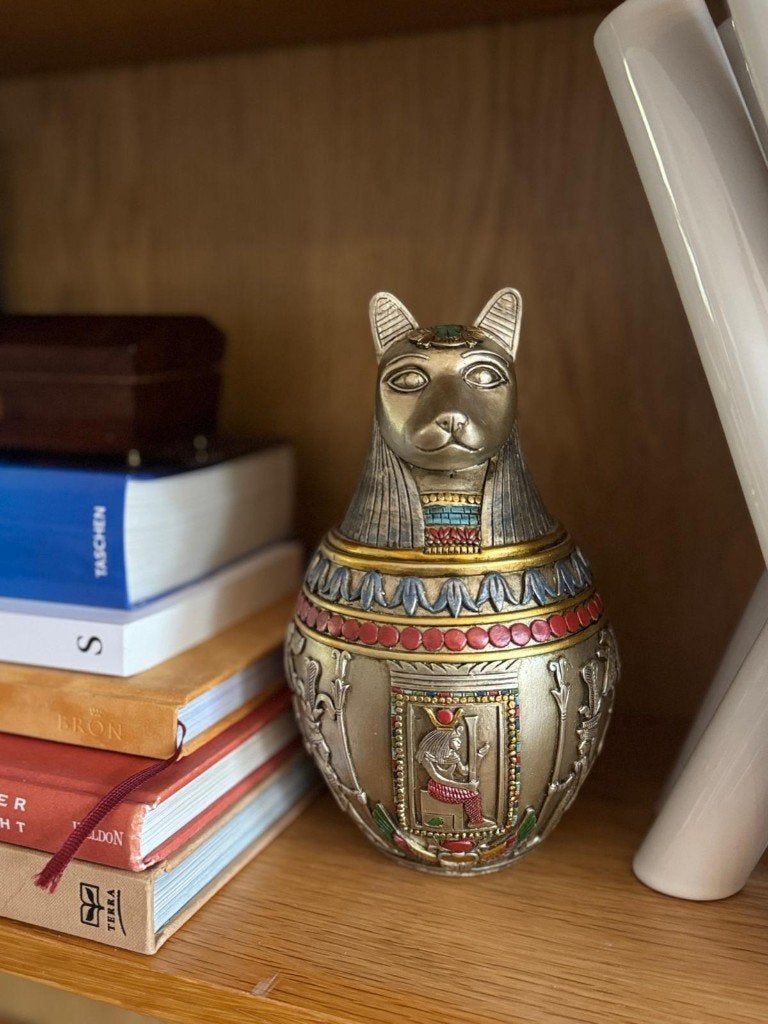 Egyptische huisdierenurn – luxe woonaccessoire & urn 90stuks, Ophalen, Huis en Inrichting