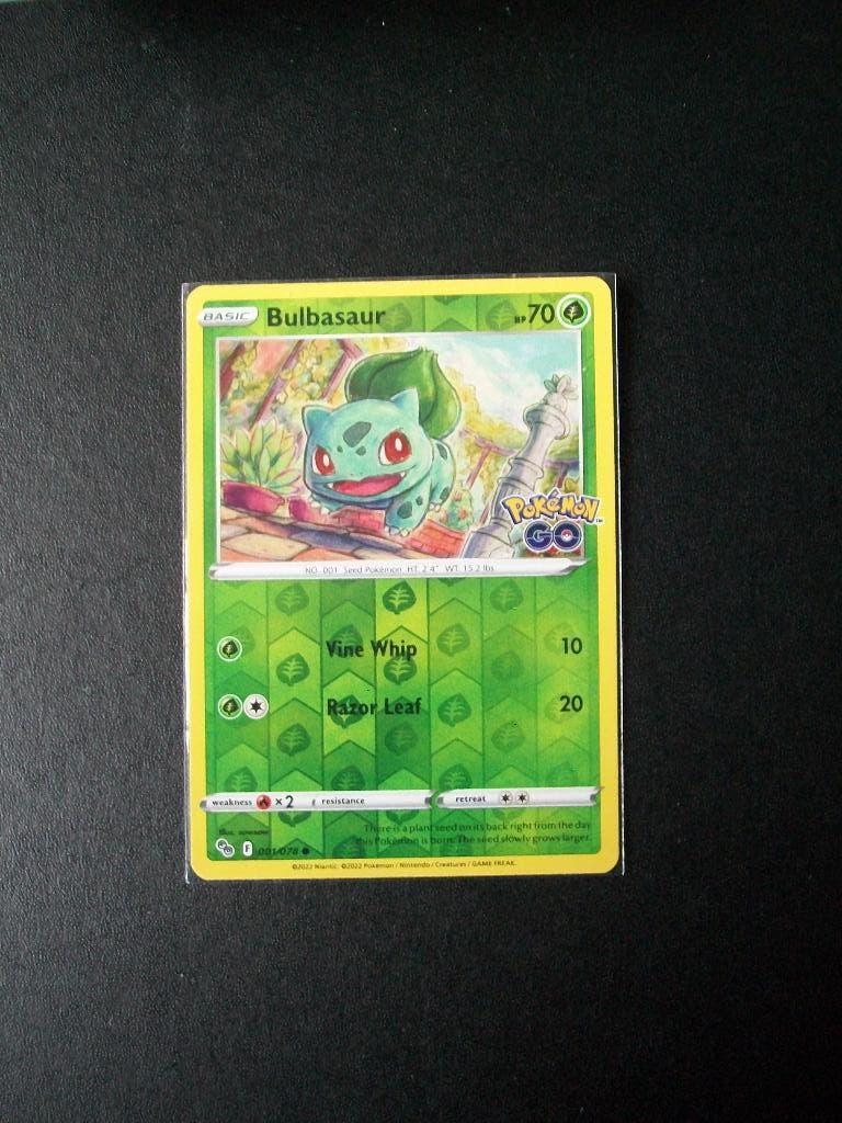 2158: Nieuwe Pokemon GO Kaart holofoil BULBASAUR (001/078), Verzenden, Nieuw, Losse kaart, Foil