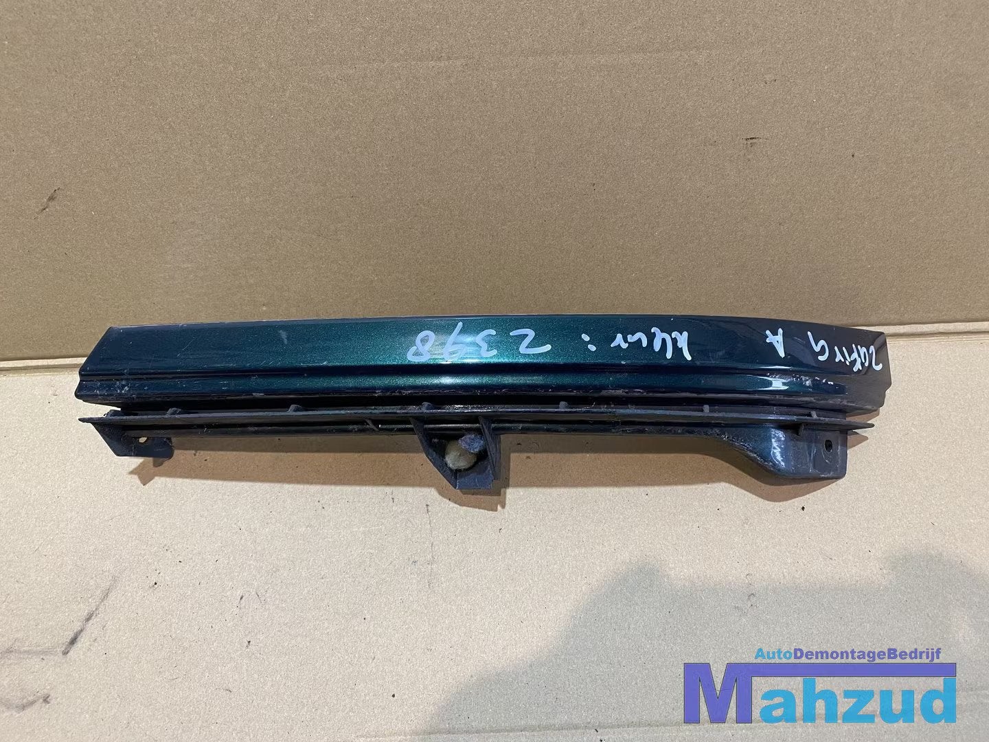 OPEL ZAFIRA A Groen Z398 Links koplamp rand 1998-2005, Gebruikt, Opel Automobile GmbH, Ophalen of Verzenden, Kontakt@opel-infoservice.de