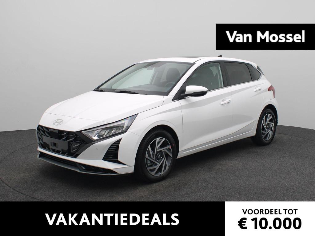 Hyundai i20 1.0 T-GDI Premium | Adaptieve Cruise | Climate C, Auto's, Hyundai, Adaptive Cruise Control, Stof, Wit, Bedrijf