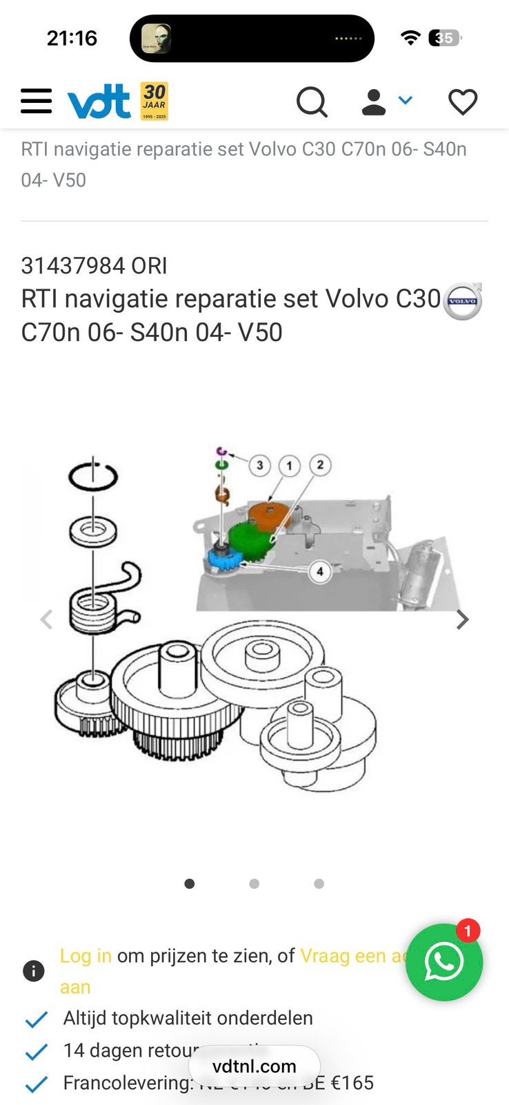 RTI navigatie reparatie set Volvo, Ophalen of Verzenden, Nieuw, Volvo
