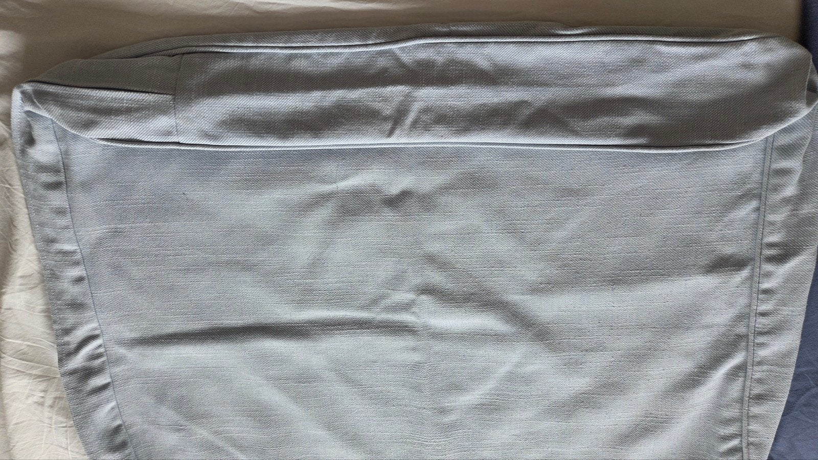 Complete lichtblauwe hoes de 3-zitsbank van Ektorp van Ikea, Ophalen, Gebruikt, Driepersoons, 75 tot 100 cm
