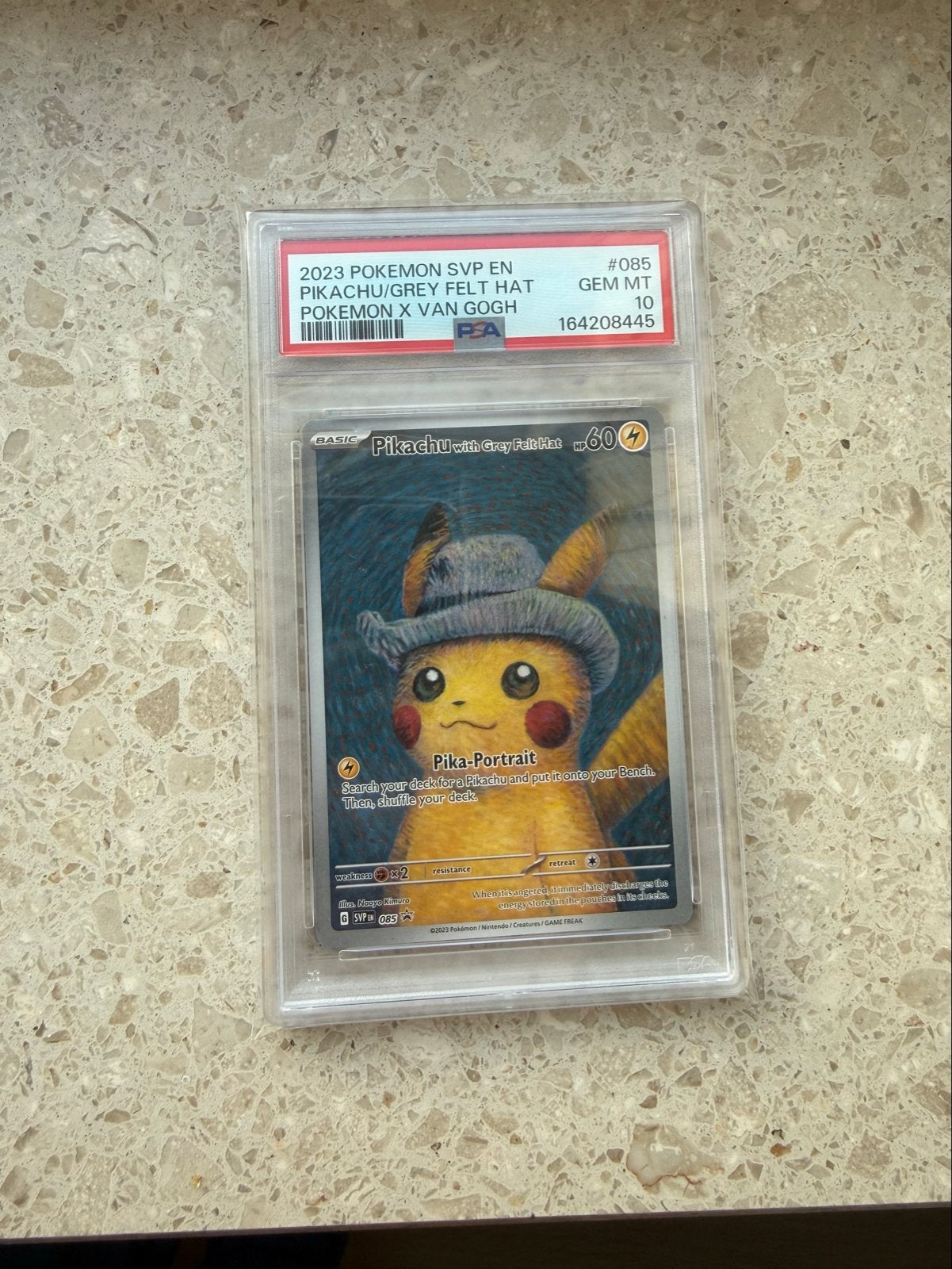 Pikachu van Gogh - PSA 10, Ophalen, Zo goed als nieuw, Losse kaart