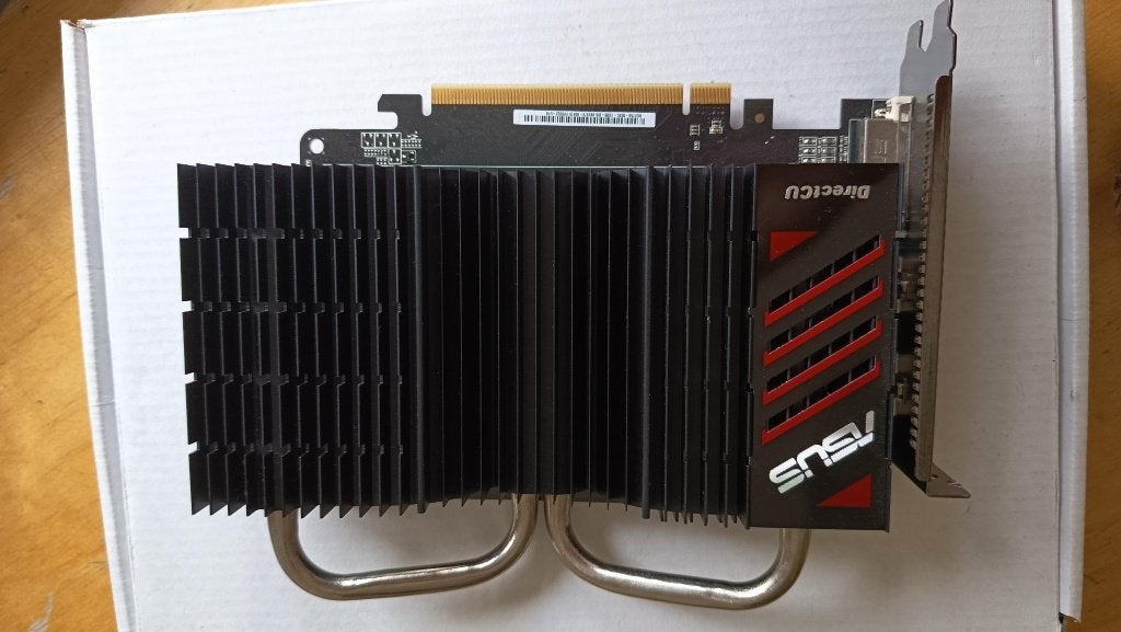 ASUS Radeon HD7750-DCSL-1GD5 1GB DirectCU Videokaart, PCI-Express 3, Gebruikt, HDMI, Ophalen of Verzenden