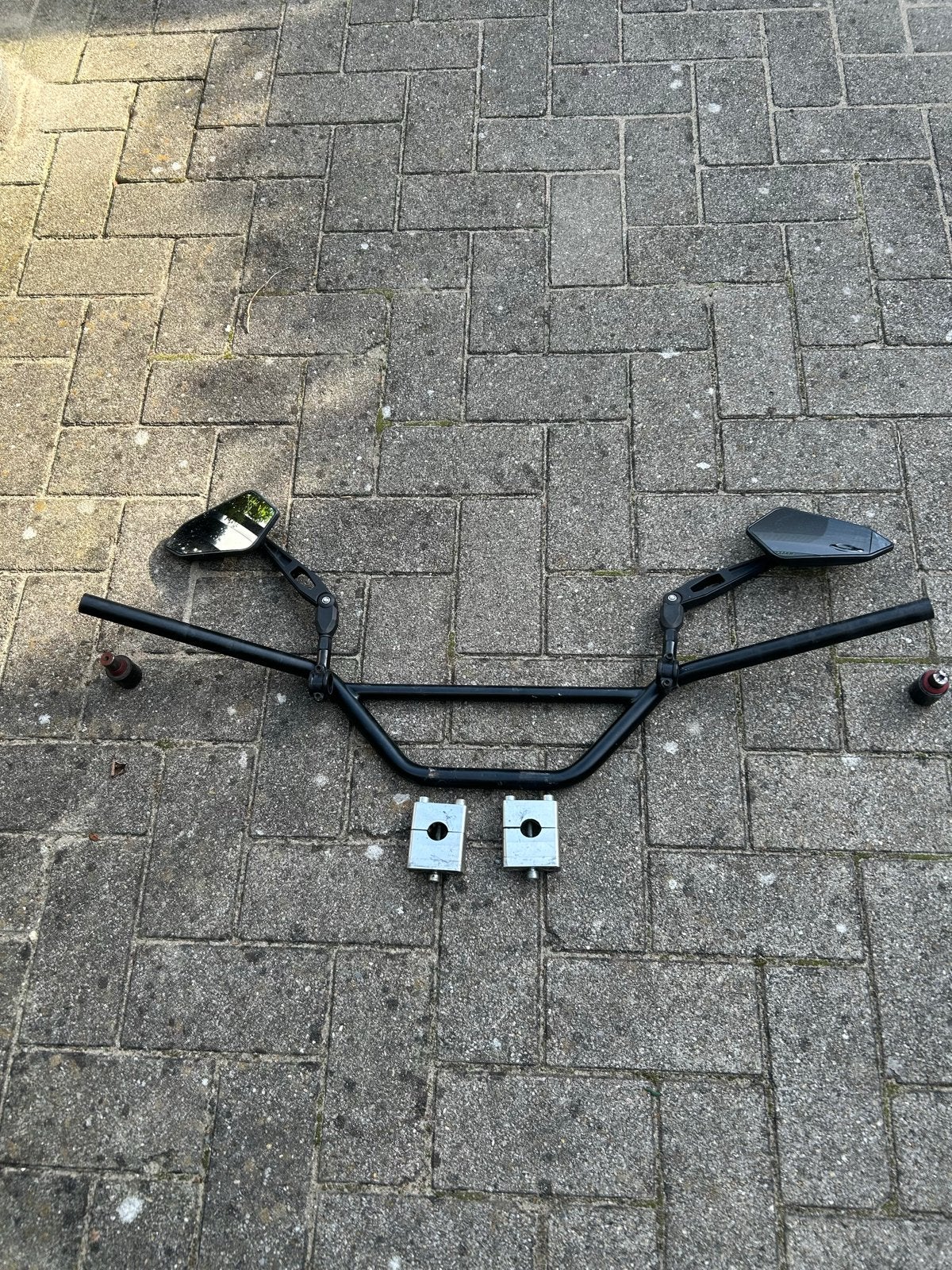 Superbike stuur met spiegels en bevestiging op motor., Motoren, Ophalen, Gebruikt