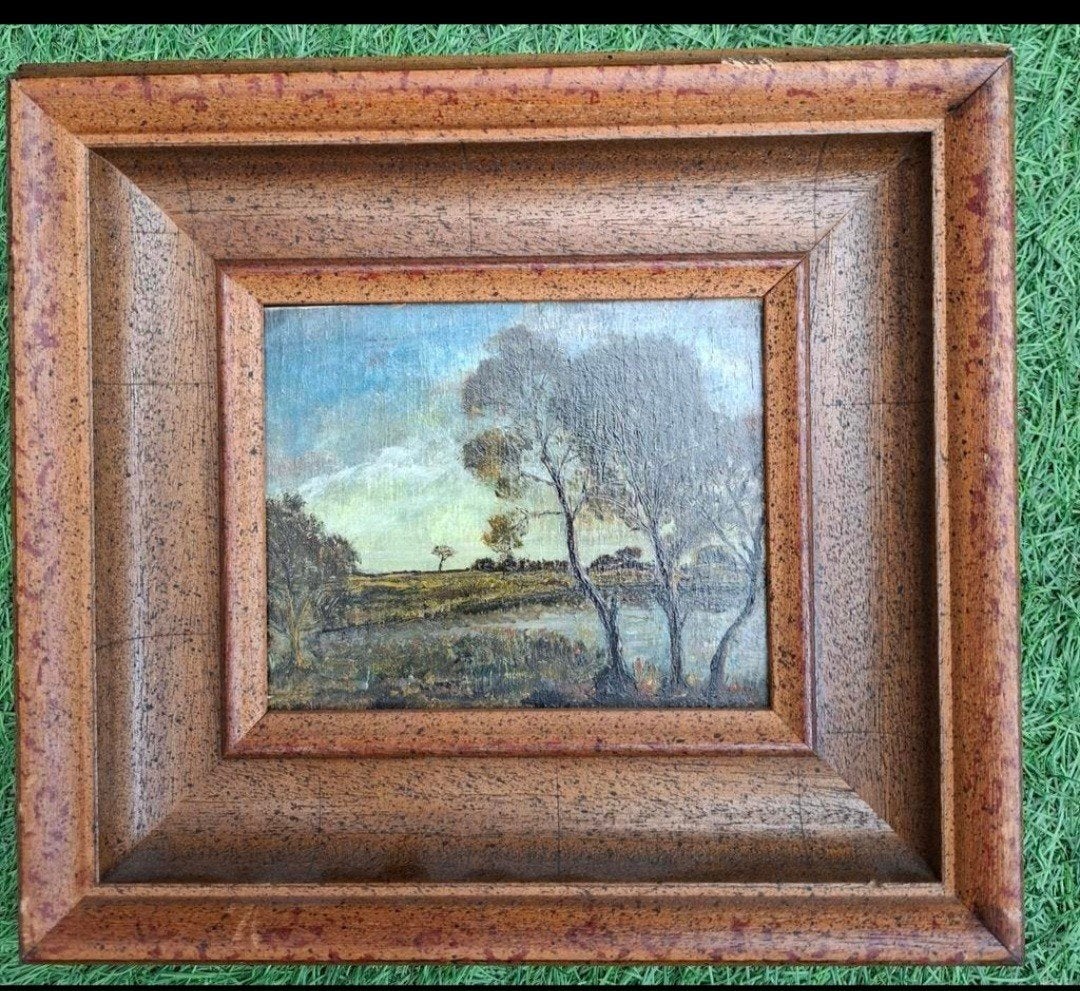 Prachtig olieverfschilderij op paneel, ingelijst, Ophalen of Verzenden