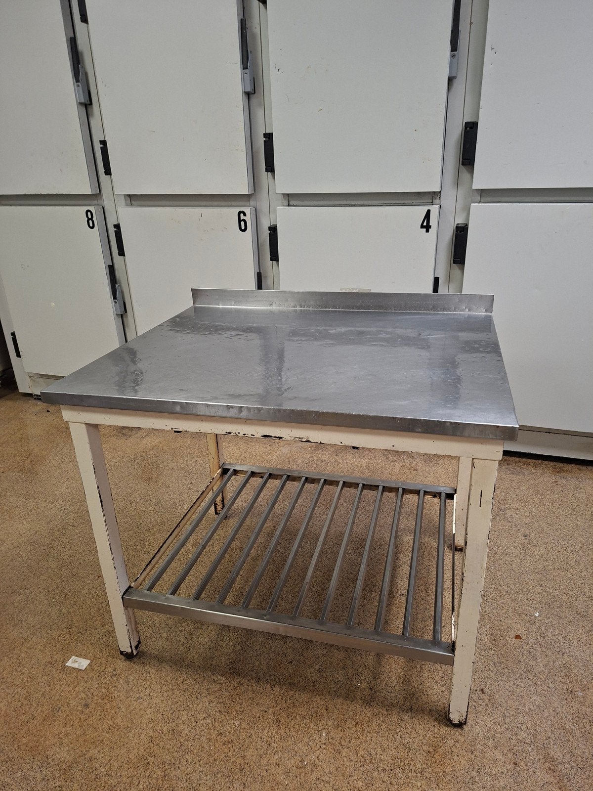 RVS werktafel tafel werkbank, Ophalen, Gebruikt, 75 cm of meer, 50 tot 100 cm
