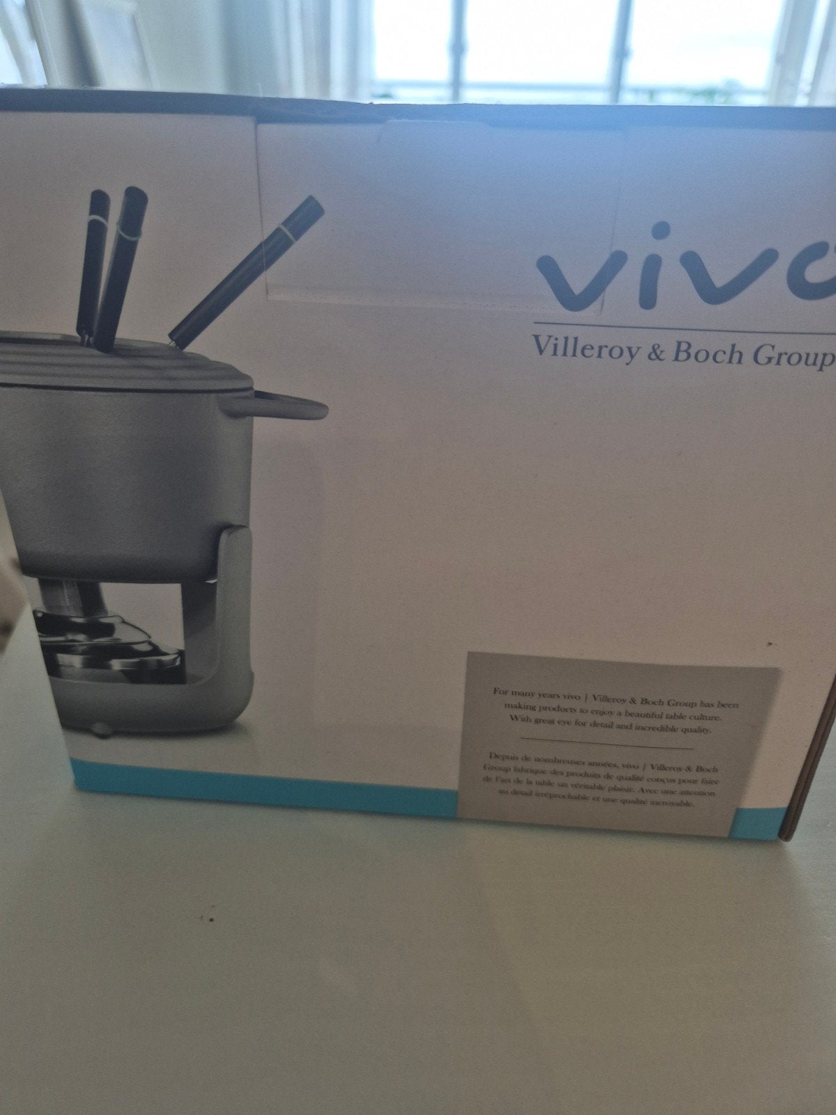Vivo Villeroy & Boch kaas Fondueset - Slechts 1x gebruikt, Ophalen of Verzenden, Zo goed als nieuw, Brander, Fondueset