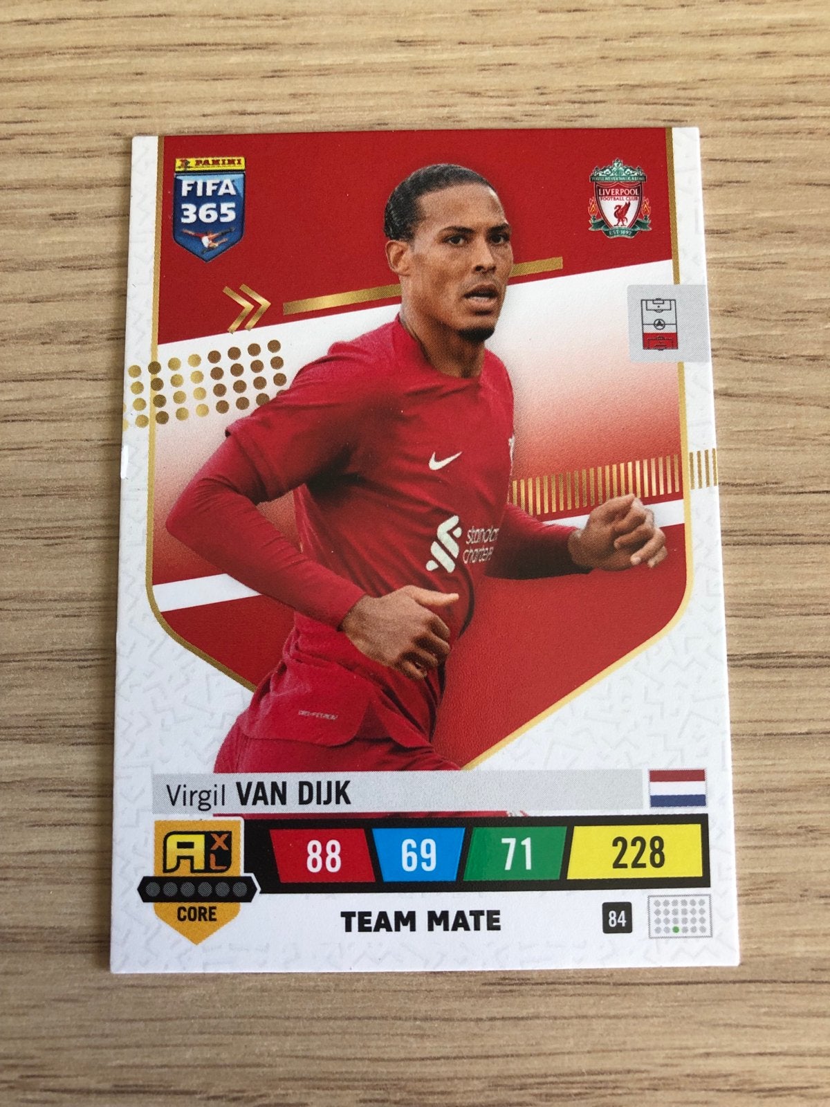 Panini & Topps voetbalplaatjes Virgil van Dijk, Ophalen of Verzenden, Zo goed als nieuw, Buitenlandse clubs, Spelerskaart