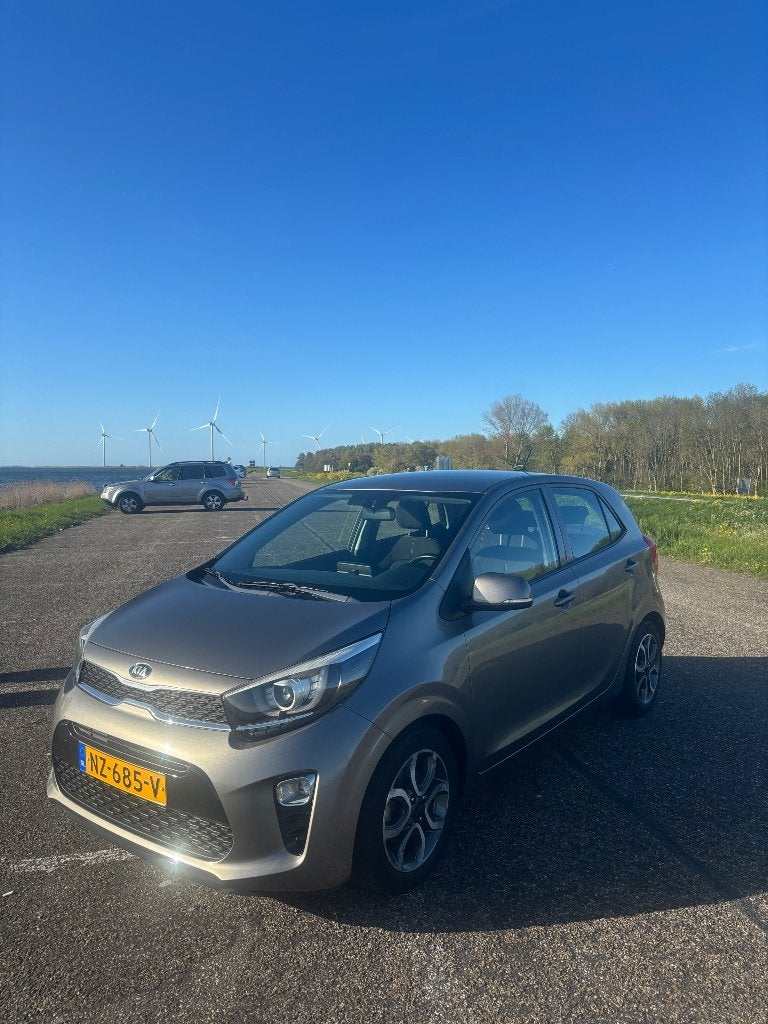 Kia Picanto 1.0 Cvvt 67pk 5-zits 2017 Grijs, Auto's, Voorwielaandrijving, 24 km/l, Handgeschakeld, Particulier