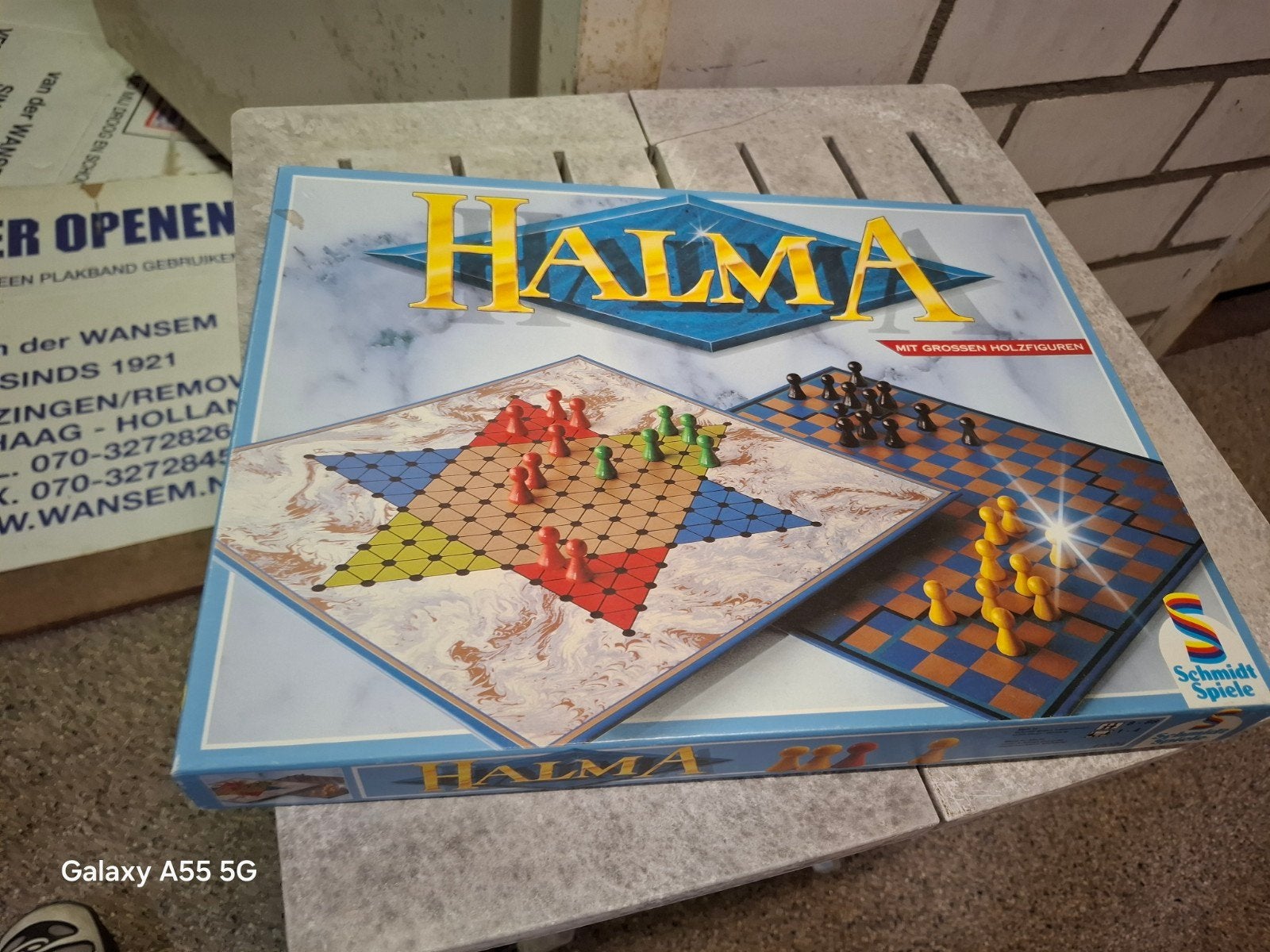 Halma bordspel - Schmidt Spiele - Zo goed als nieuw, Lahnstraße 21, 12055 Berlin, Duitsland, Schmidt Spiele, Ophalen of Verzenden