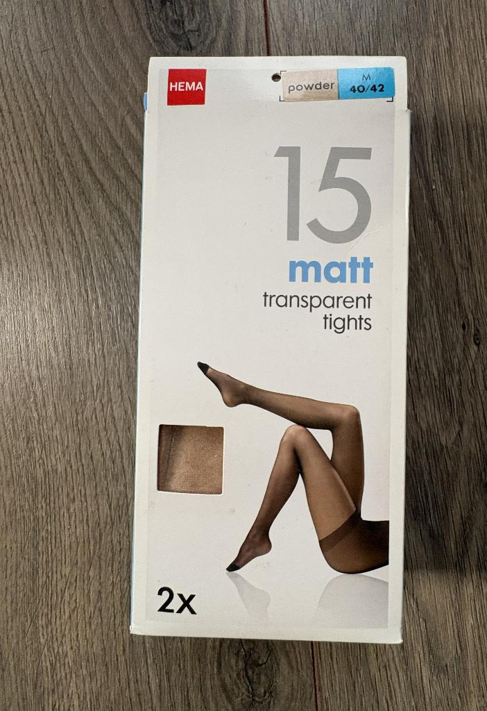 HEMA Panty Transparent M 40-42, Beige, Nieuw, Maat 40/42 (M), Ophalen of Verzenden