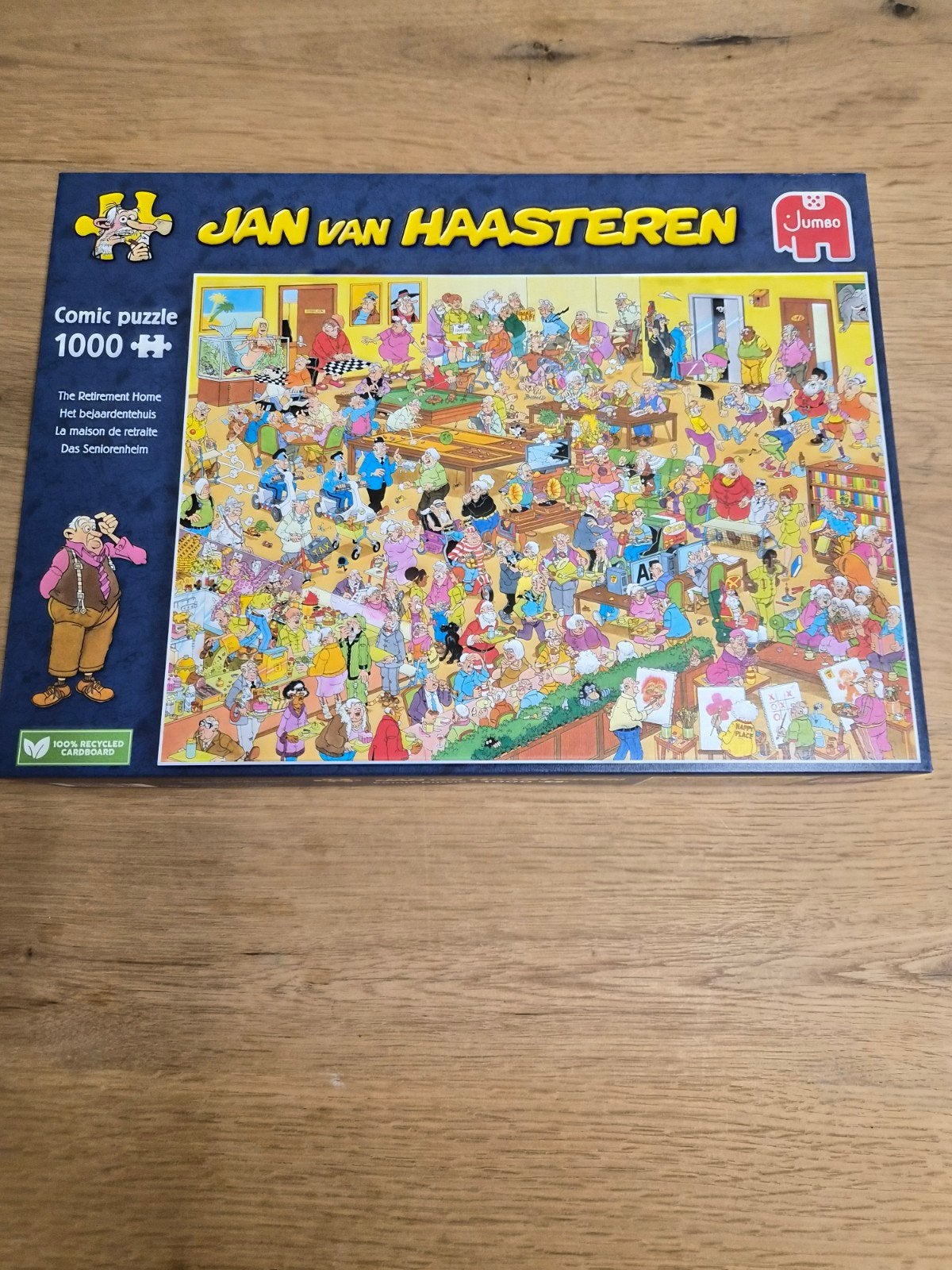 Jan van Haasteren - Het Bejaardentehuis - 1000 stukjes, Ophalen of Verzenden, 500 t/m 1500 stukjes, Zo goed als nieuw, Legpuzzel