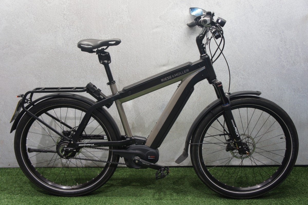 Riese & Müller Super Charger HS Heren Urban Silver Metalic, Fietsen en Brommers, Elektrische fietsen, Gebruikt, -, -, 51 tot 55 cm