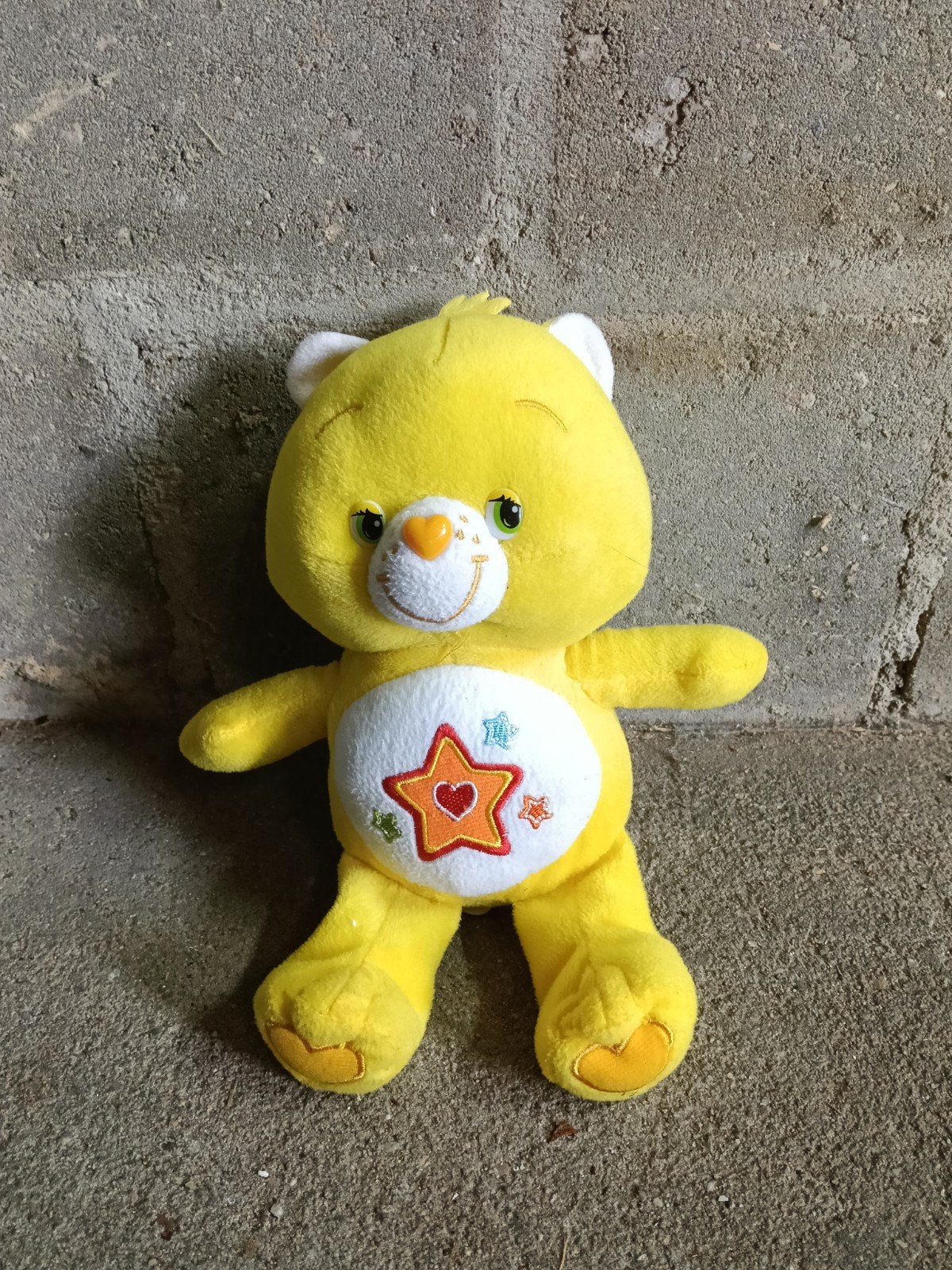 Gele troetelbeer/ Care bears, Kinderen en Baby's, Speelgoed | Knuffels en Pluche, Overige merken, Beer, Ophalen of Verzenden, Zo goed als nieuw