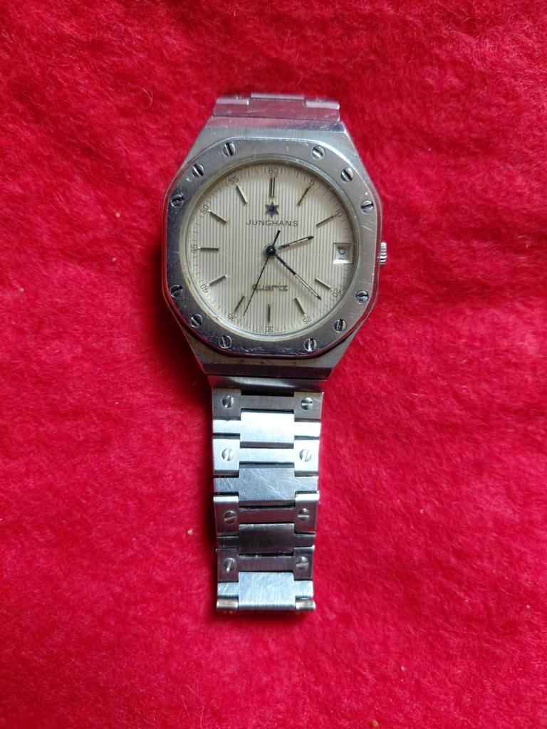 Vintage " Junghans Royal oak " Wrist Watch 20/4085, Sieraden, Tassen en Uiterlijk, Horloges | Dames, Overige merken, Staal, Staal