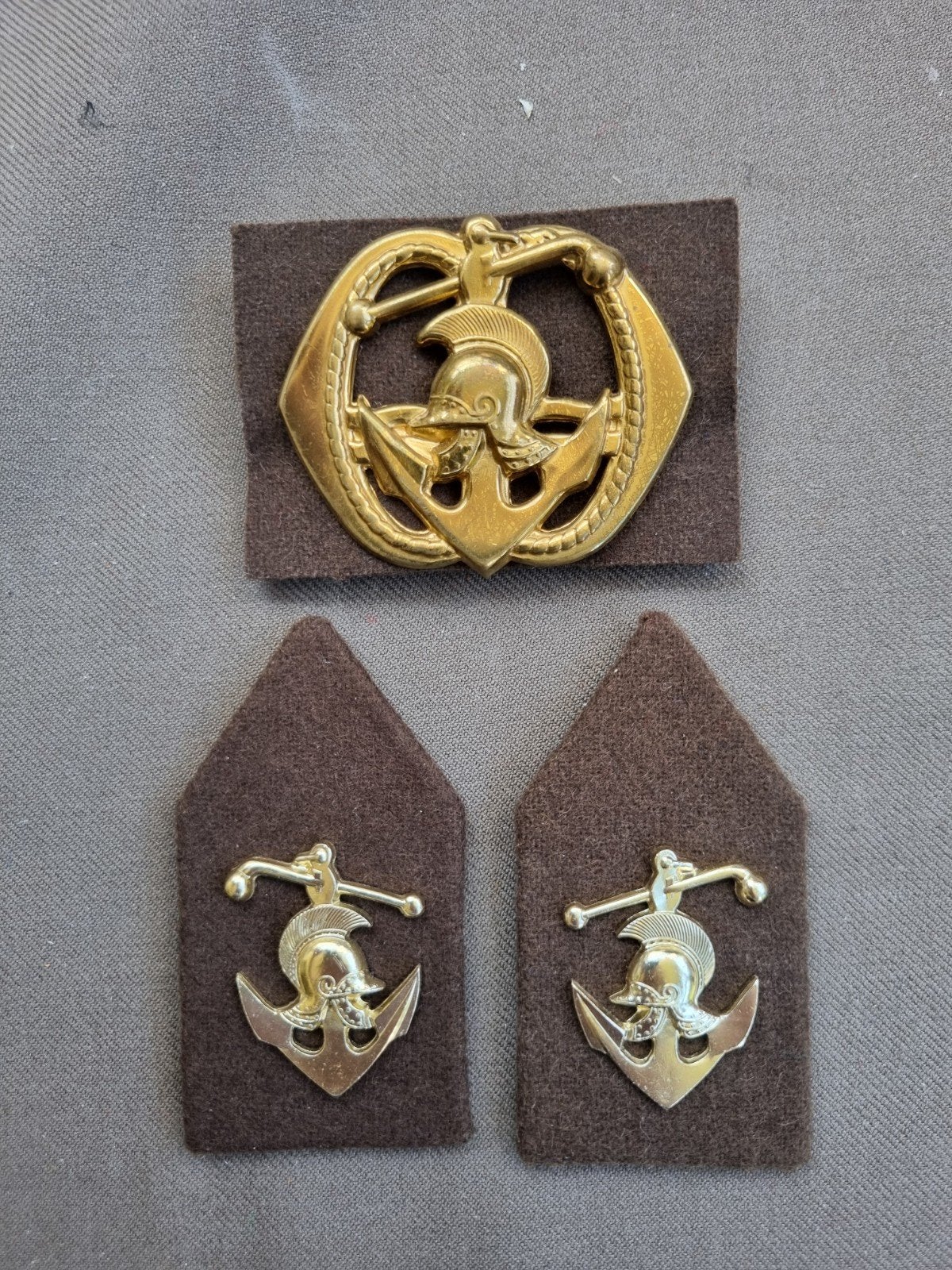 Setje GENIE PONTONNIERS (natosluiting), Verzamelen, Militaria | Algemeen, Ophalen of Verzenden, Landmacht, Nederland, Embleem of Badge